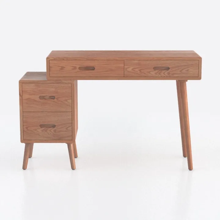 Unique Furniture Mid-Century Modern Wood Writing D