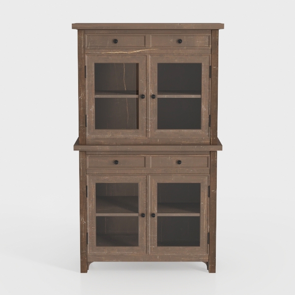 Farmhouse Storage Cabinet with Barn Doors and