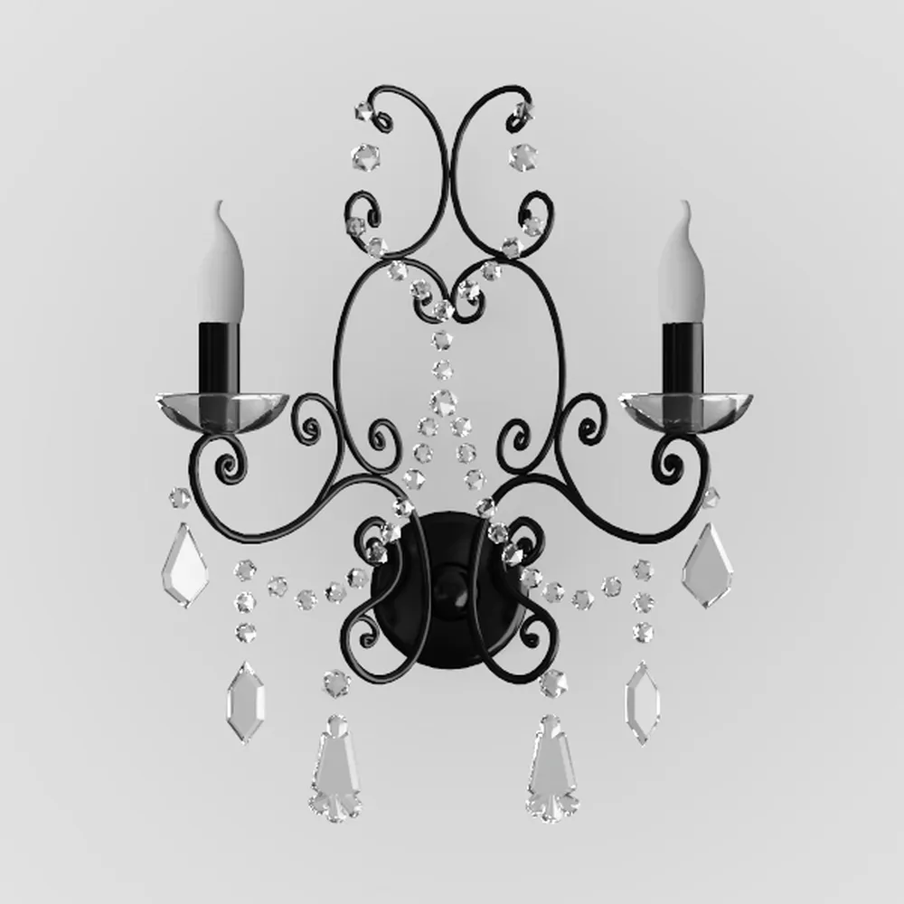 6-Light Farmhouse Candle Chandelier for Living 