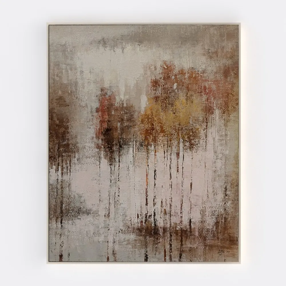 NBAODAN White and Gold Wall Art Abstract Canvas