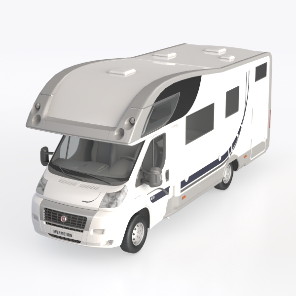 White Recreational Vehicle / RV Car