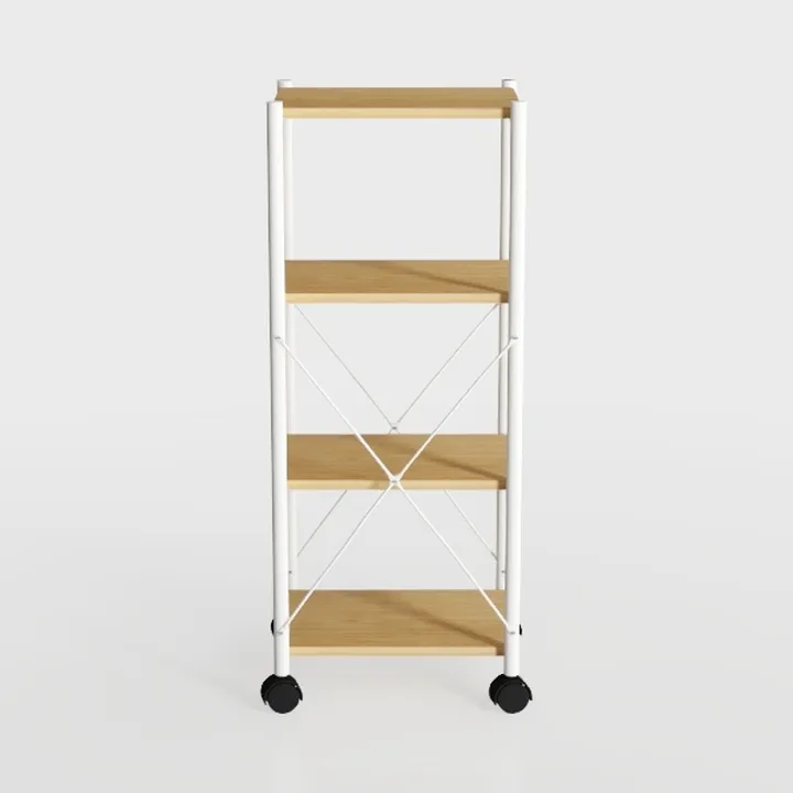 Slim Storage Cart White Narrow Storage Cabinet 4