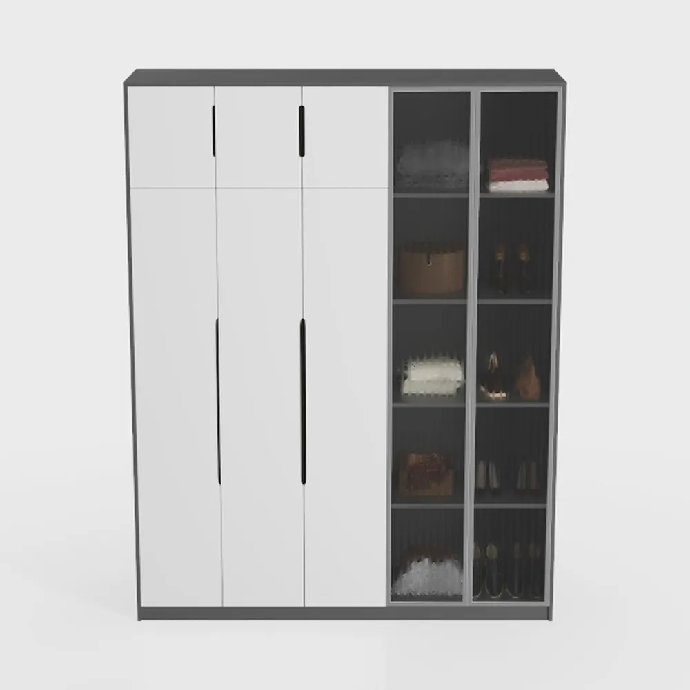 MIIIKO Steel Storage Cabinet with Locking Doors