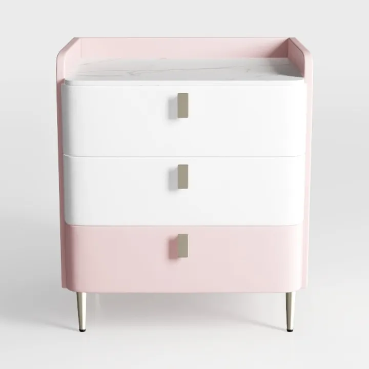 moisture Home Nightstand Home White Bedside Table