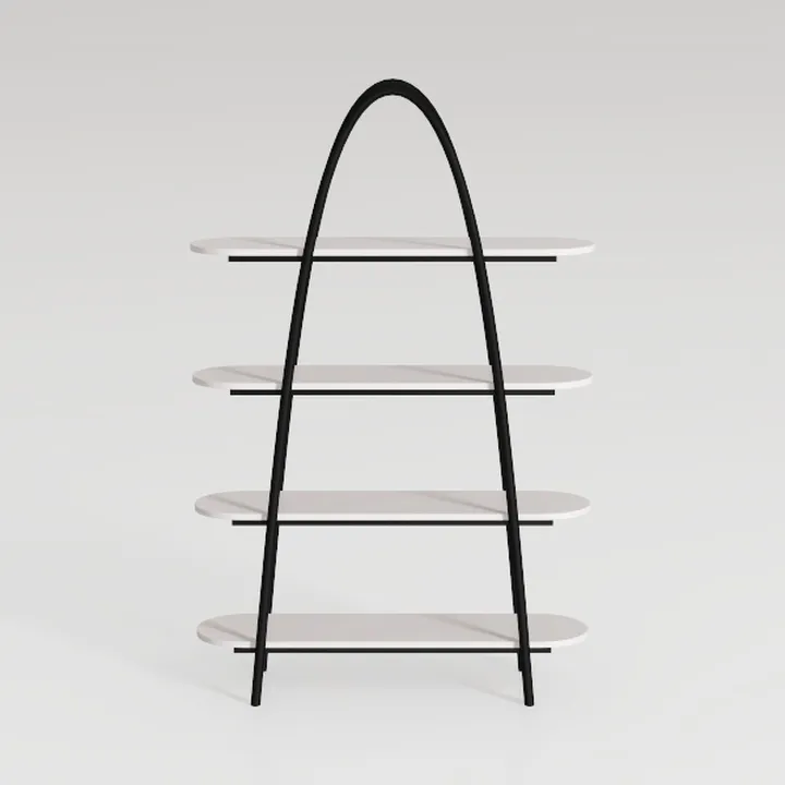 IDEALHOUSE Bookshelf, 4 Tier-Shelf Ladder