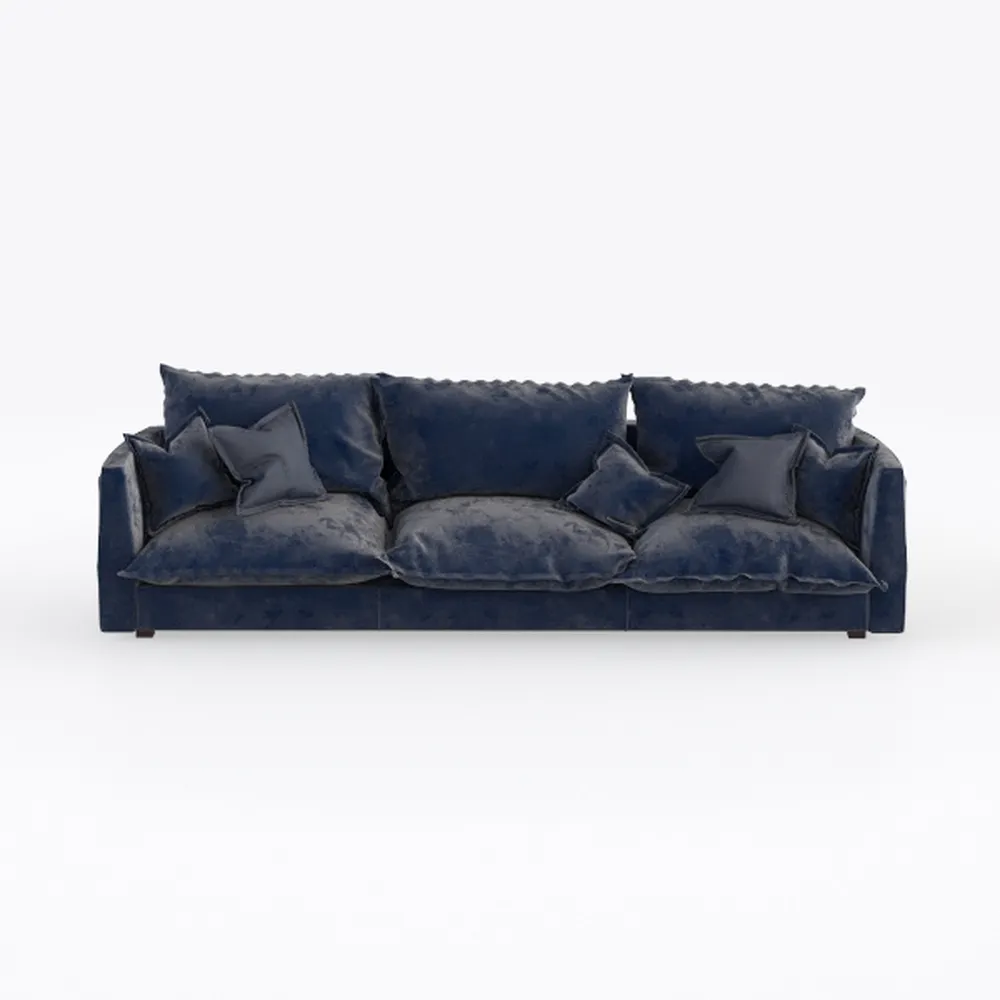 Modular Sectional Sofa with Movable Ottoman, 3