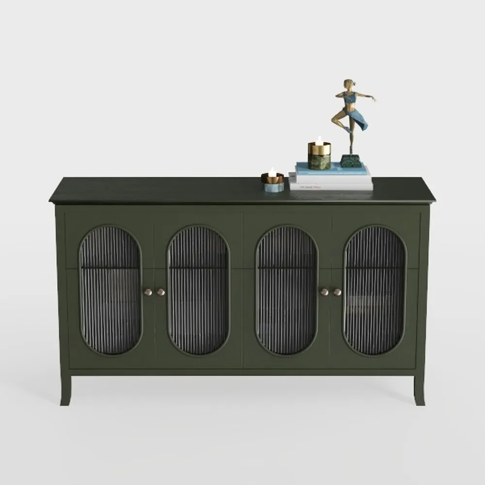 Vintage Buffet Sideboard Cabinet with 4 Doors, 59"