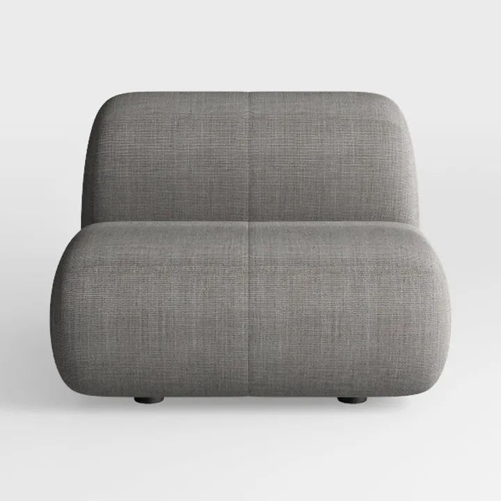 Minimalist Modern Fabric Accent Chair 3D Model
