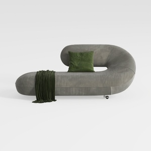 Full Compression Green L-Shaped Sectional Sofa wit