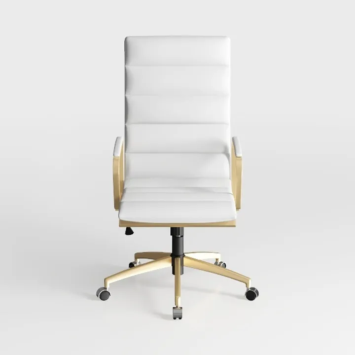 Home Work Chair Adjustable Mid-Back Faux Leather S