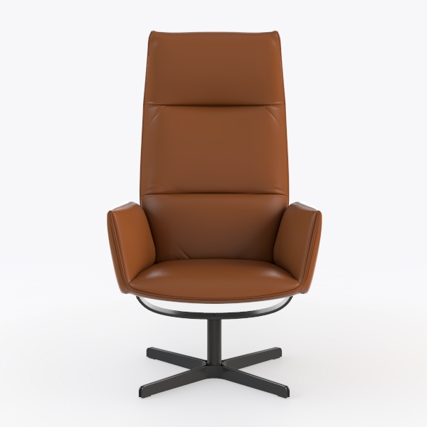 Executive Swivel Office Chair High-Back Leather Ex