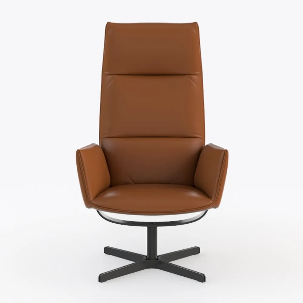 Executive Swivel Office Chair High-Back Leather Ex