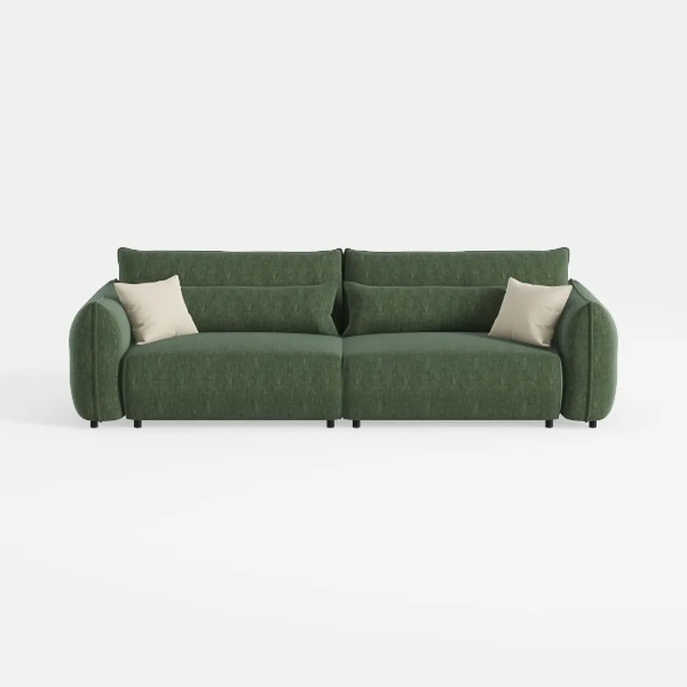 112'' Modern Chenille Oversized Sectional Sofa,