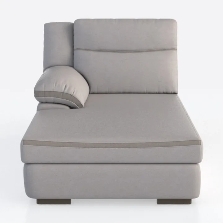 Minimalist Fabric Chaise Lounge Lounge Chair 3D Model