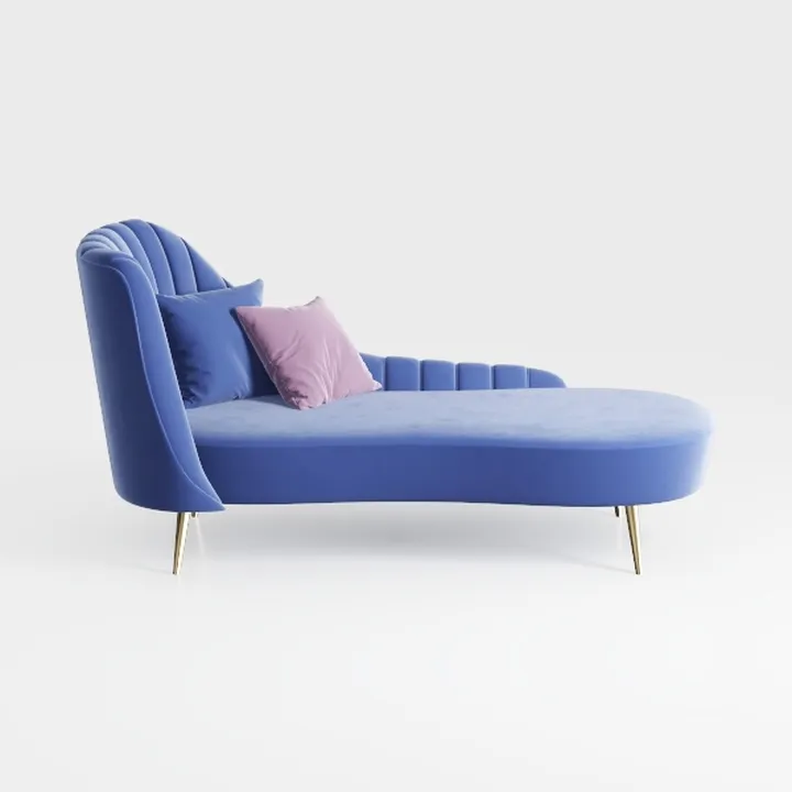 Baxton Studio Kailyn Glam and Luxe Navy Blue