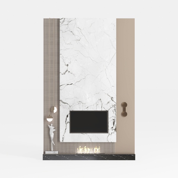 background wall with fireplace-Design on FIRE!