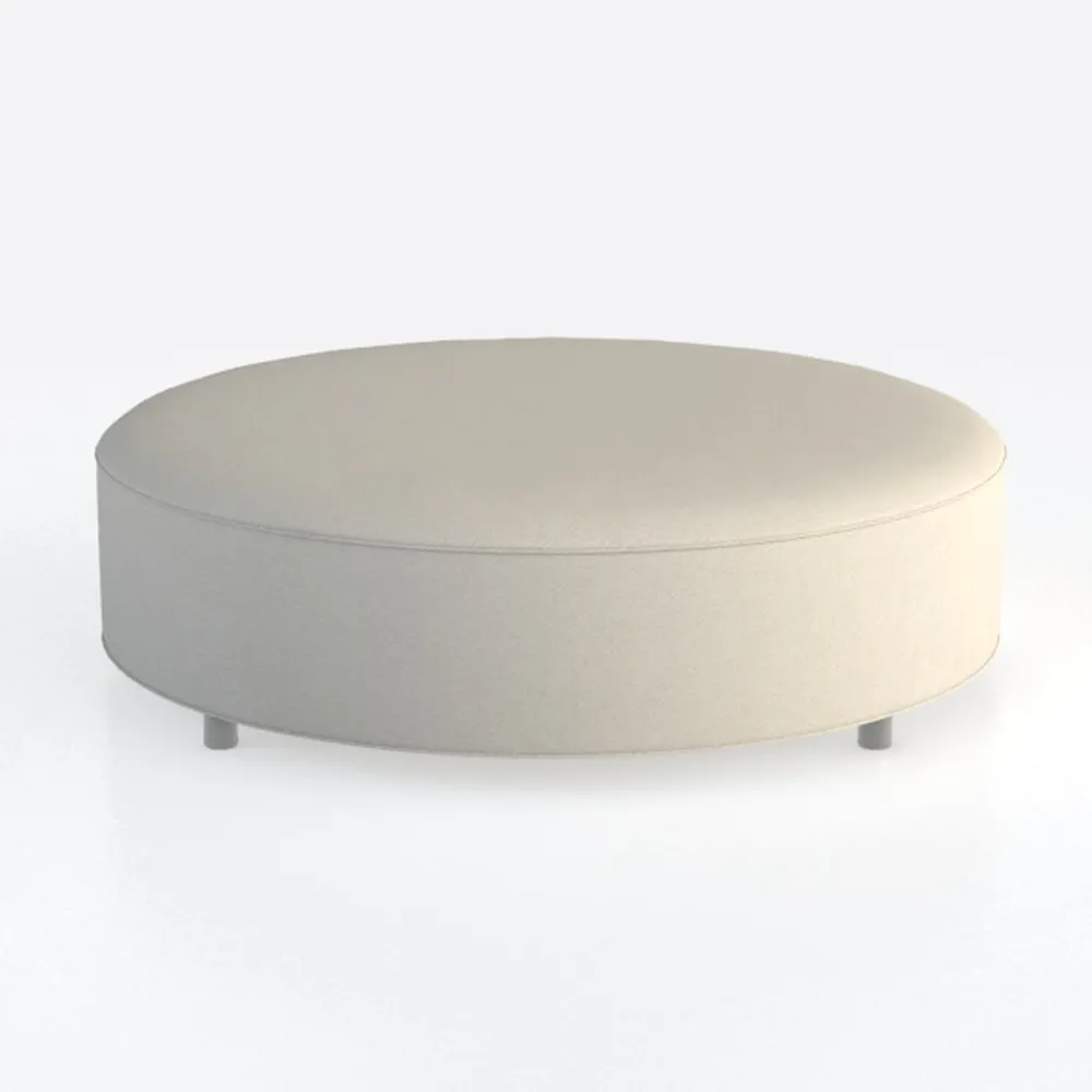 30 Inch Round Storage Ottoman Coffee Table