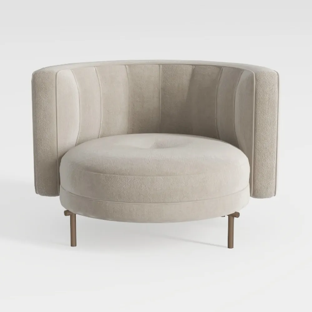 Deco 79 Polyester Living Room Accent Chair Arched