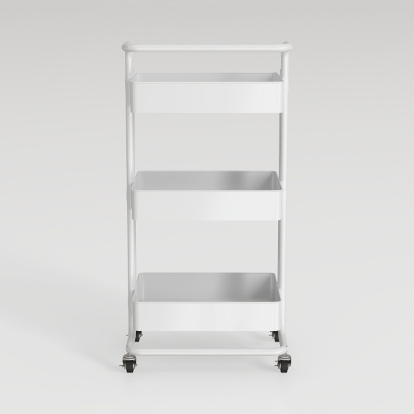SunnyPoint 3-Tier Delicate Compact Rolling Metal