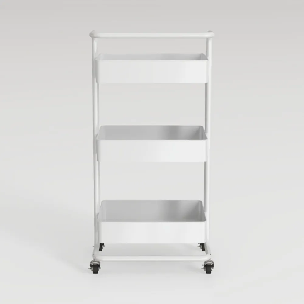 SunnyPoint 3-Tier Delicate Compact Rolling Metal