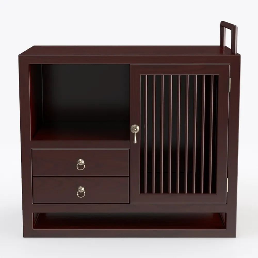 Yaheetech Wood Bathroom Floor Cabinet with 3