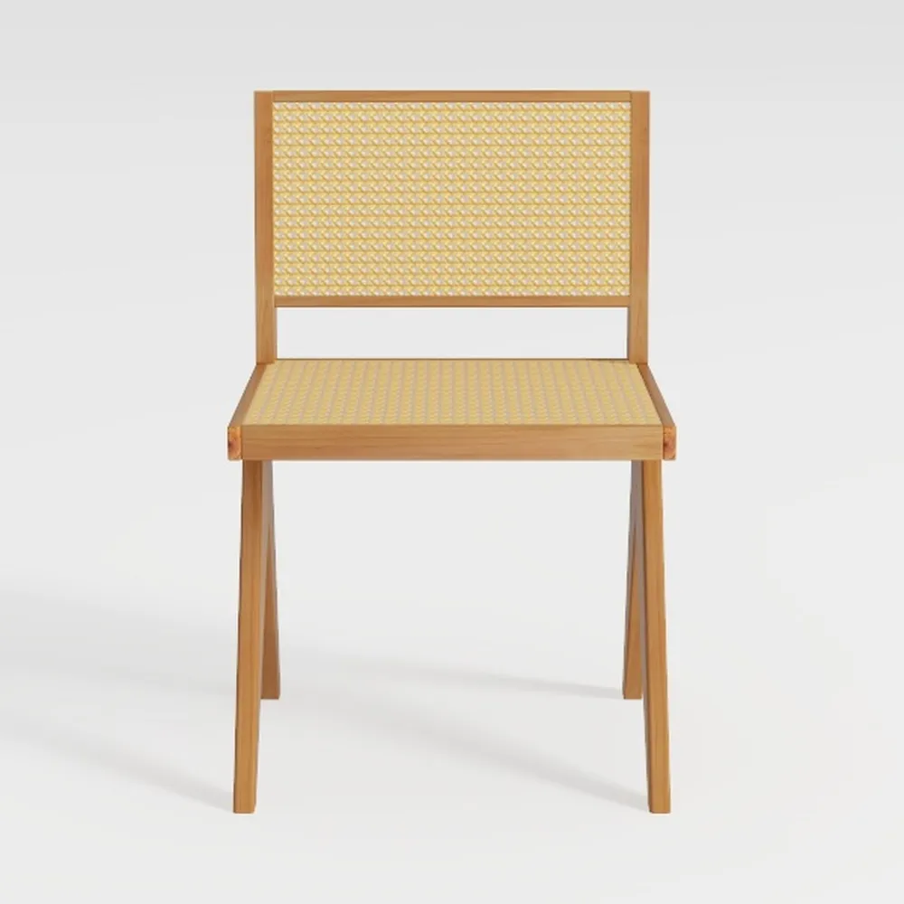 Westice Rattan Dining Chairs Set of 6, Farmhouse