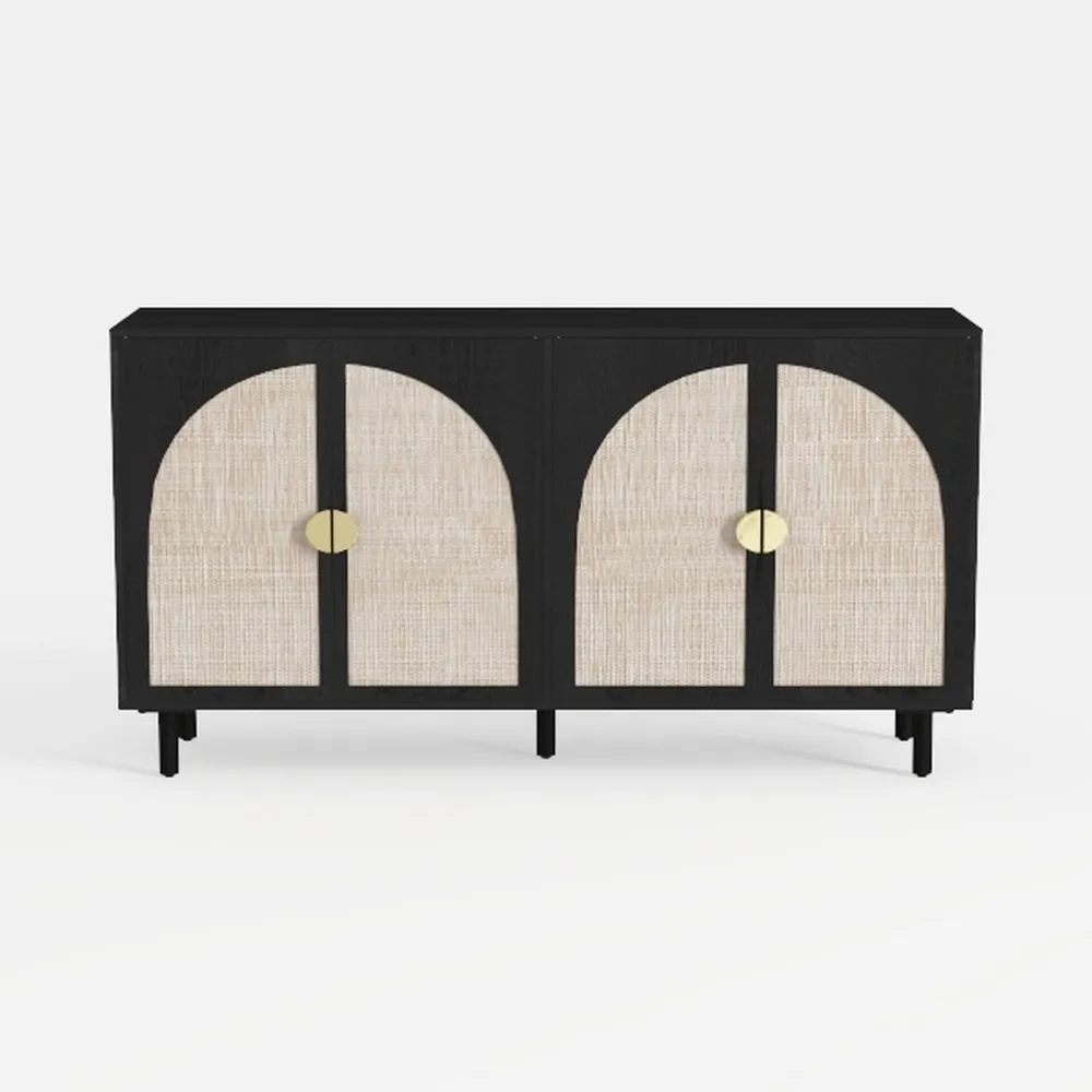 SOFTSEA 60" Buffet Cabinet with Metal Handles