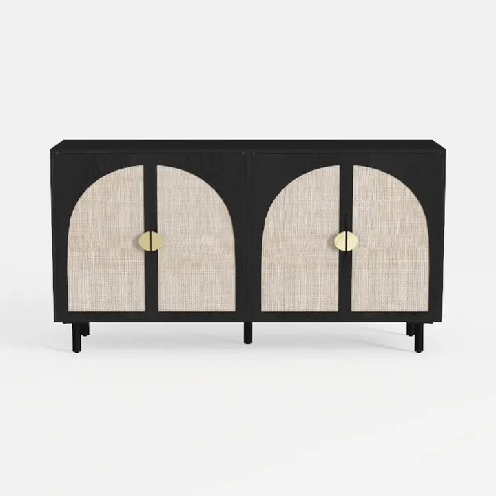 SOFTSEA 60" Buffet Cabinet with Metal Handles