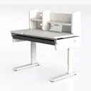 DEVAISE 55×24 Inch Electric Standing Desk with 2 Left 45 Degree View