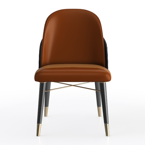 Dining Chair Upholstered PU Leather Seat Vanity