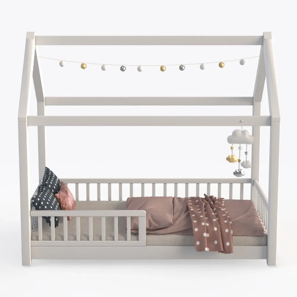 MAT EXPERT L Shaped Twin Beds for Kids Double, Woo