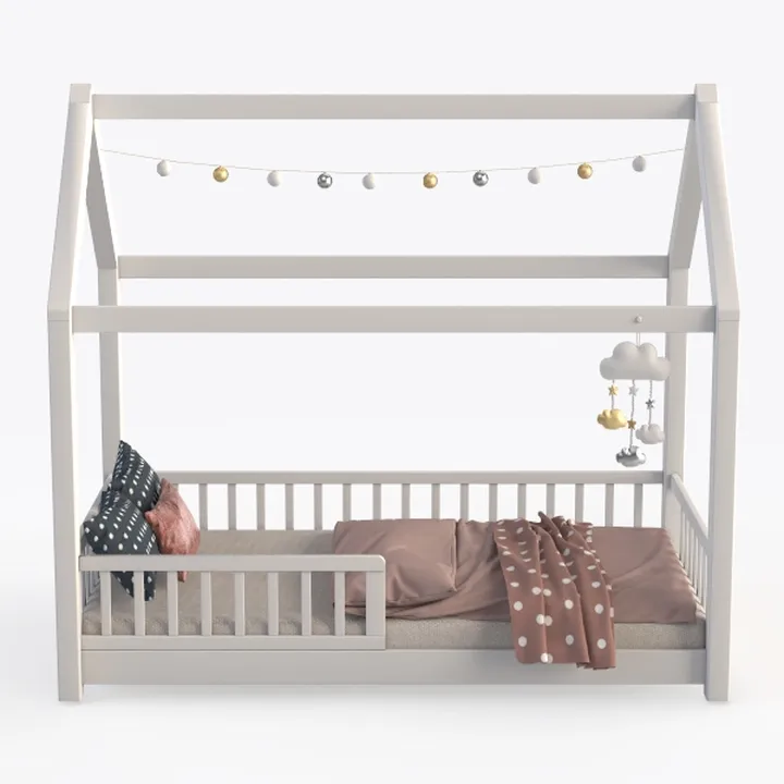 MAT EXPERT L Shaped Twin Beds for Kids Double, Woo