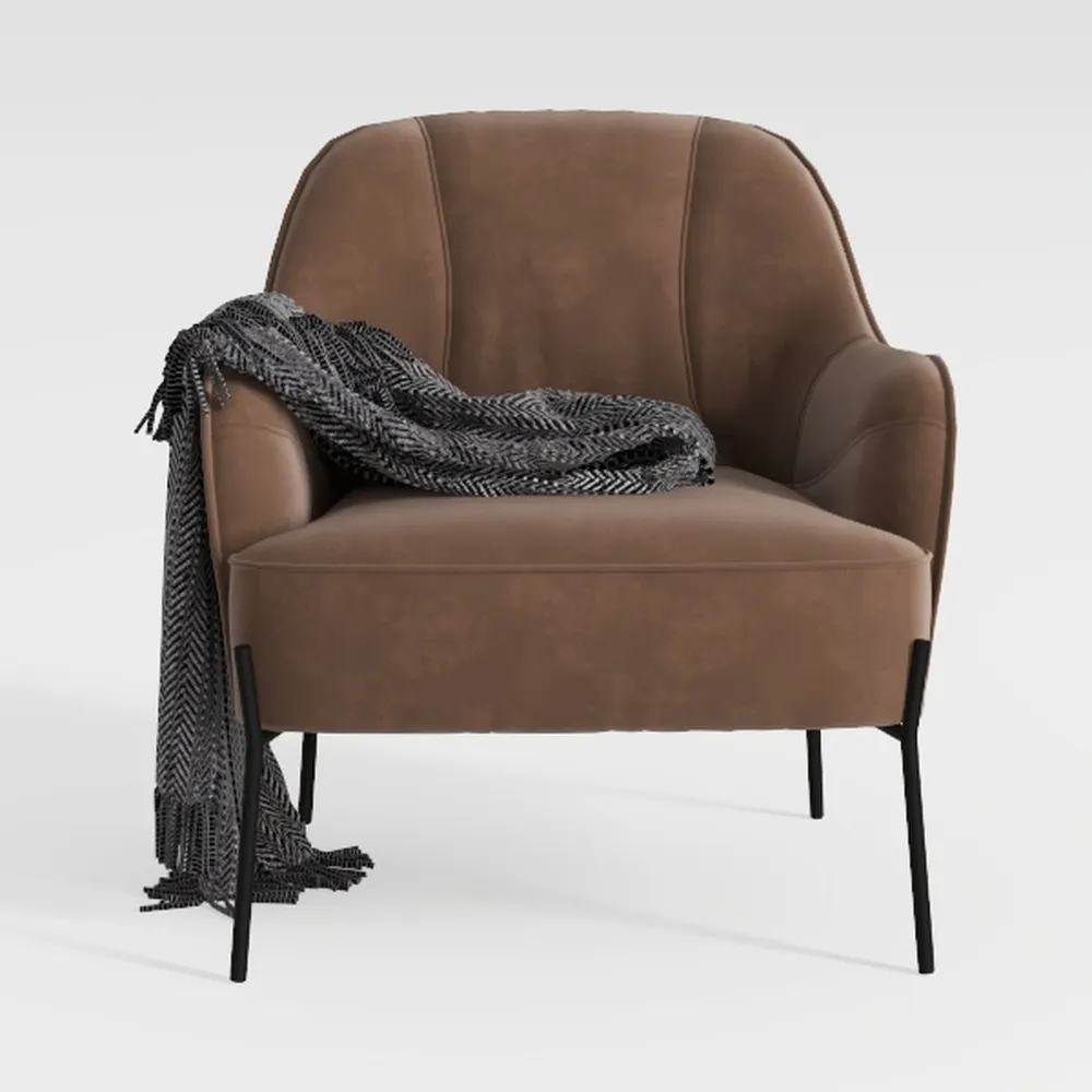 Accent Chairs Mid Century Comfy Single Modern Arm