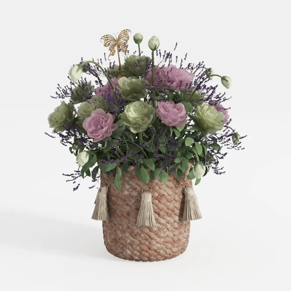 Artificial Faux Flowers for Outdoor 16 Bundles Box