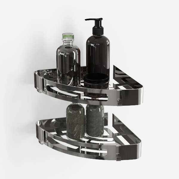 2-tier bathroom shelves-Bath Boutique