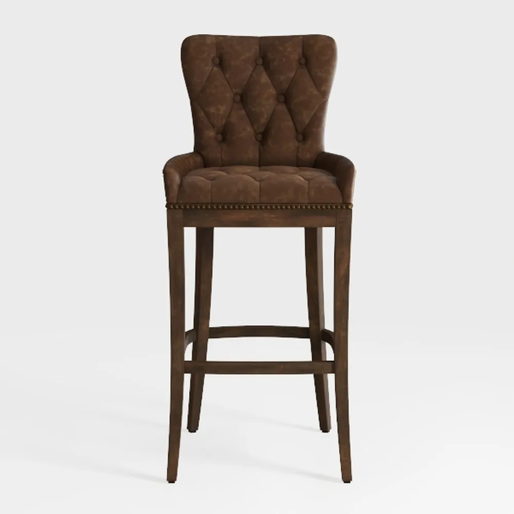 360°Swivel Counter Height Bar Stools with Back, 26