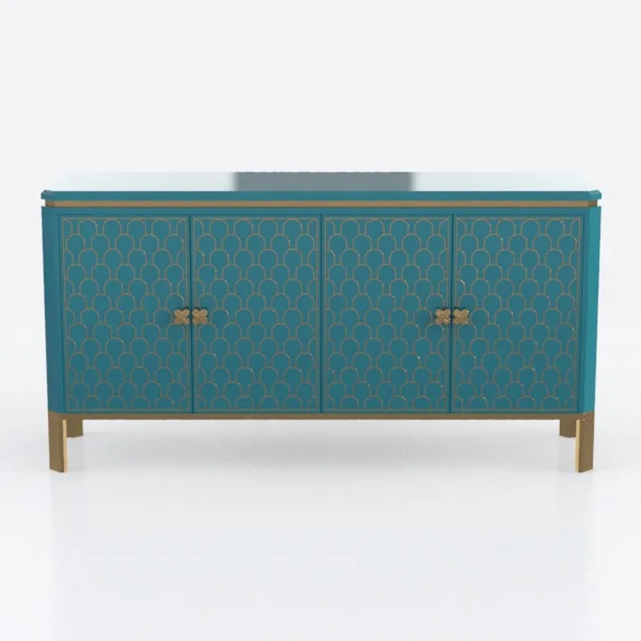 ARTPOWER Accent Cabinet with 2 Doors, Vintage