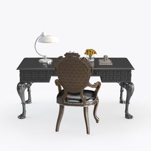 desk & chair-Baroque Splendor