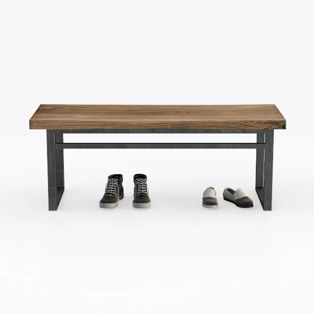 FOLUBAN Entryway Bench, Industrial Shoe Storage