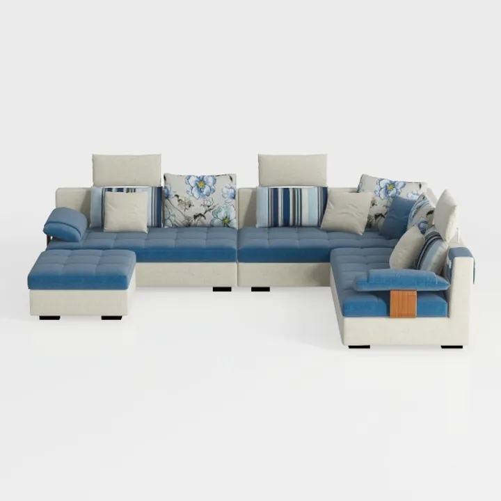 GoDoco Oversized L-Shaped Sectional Sofa with Chai