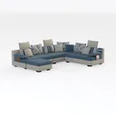 GoDoco Oversized L-Shaped Sectional Sofa with Chai Right 45 Degree View