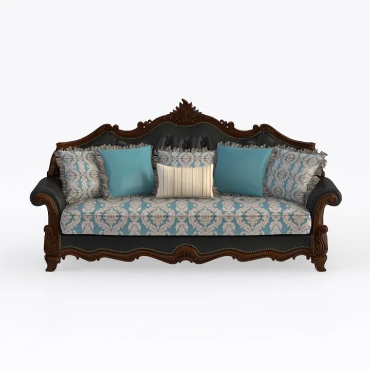 Luxury Victorian Couch - Floral Couch with Crystal