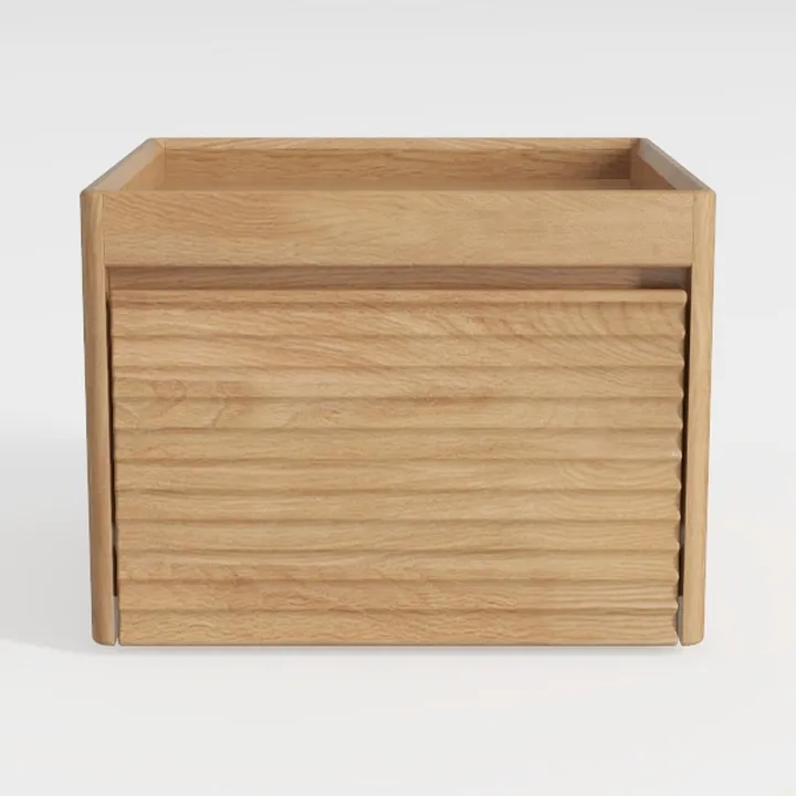 All Solid Wood Farmhouse Nightstand, Bedside Table