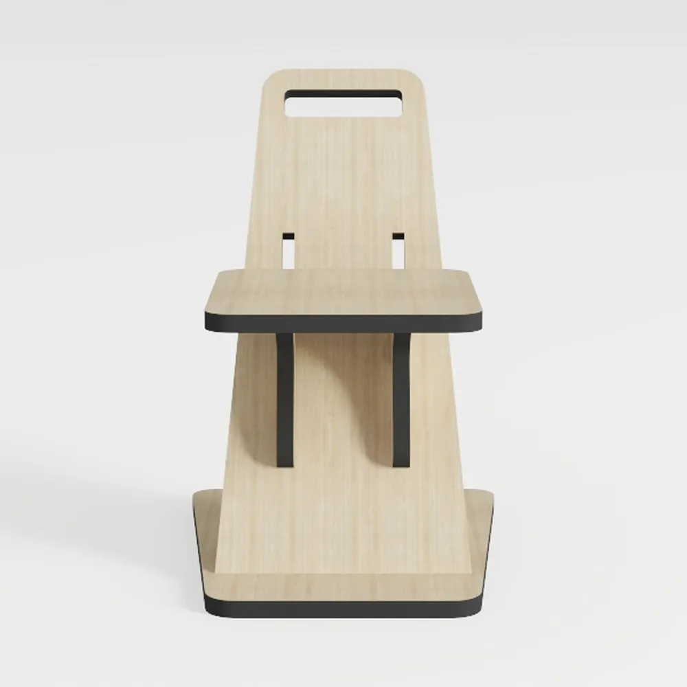 Sywlwxkq Sedia per Scale Multifunzione in Legno massello Sedia da Cucina per casa a Doppio Uso Sedia per Scale Pieghevole Mobile a 4 gradini Sgabello ascendente (Colore : Marrone)