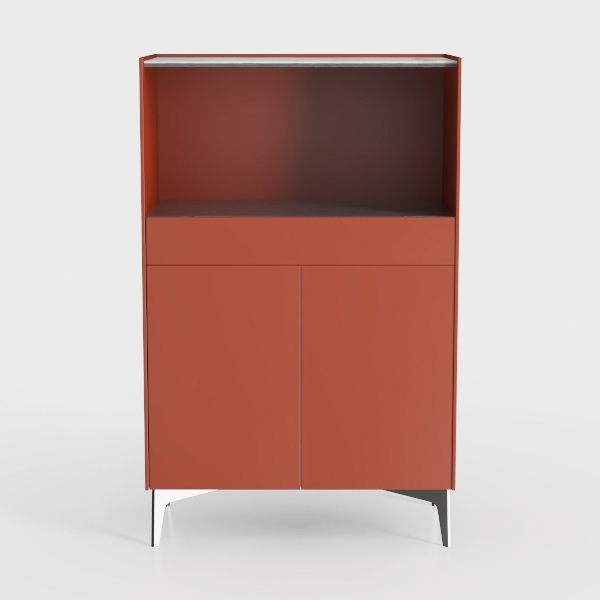 32.5-Inch Flip-Top Side Table & Buffet Cabinet