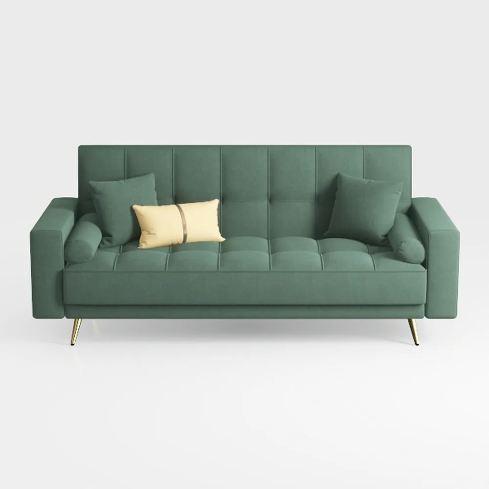Vesgantti 68" Loveseat Sofa Green, Comfy Corduroy 