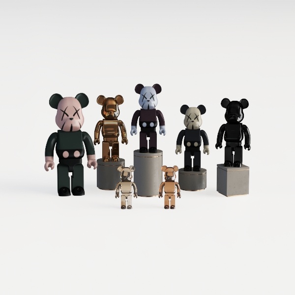 Bearbrick x KAWS-Anime Enthusiast