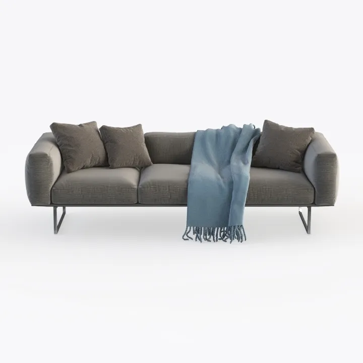 QAIIOO Memory Foam Futon Sofa Bed, Modern Loveseat