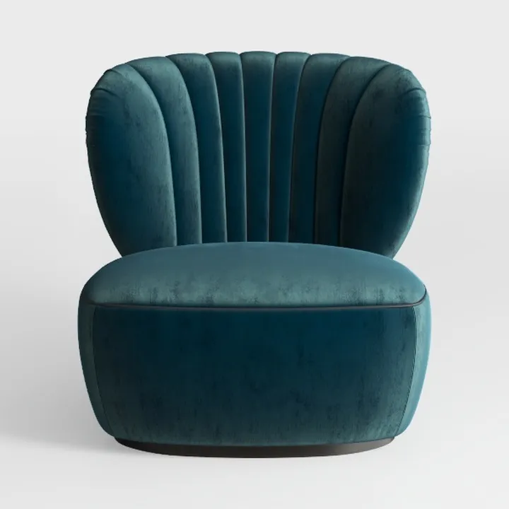 Mid Century Modern 360 Degree Barrel Swivel Accent