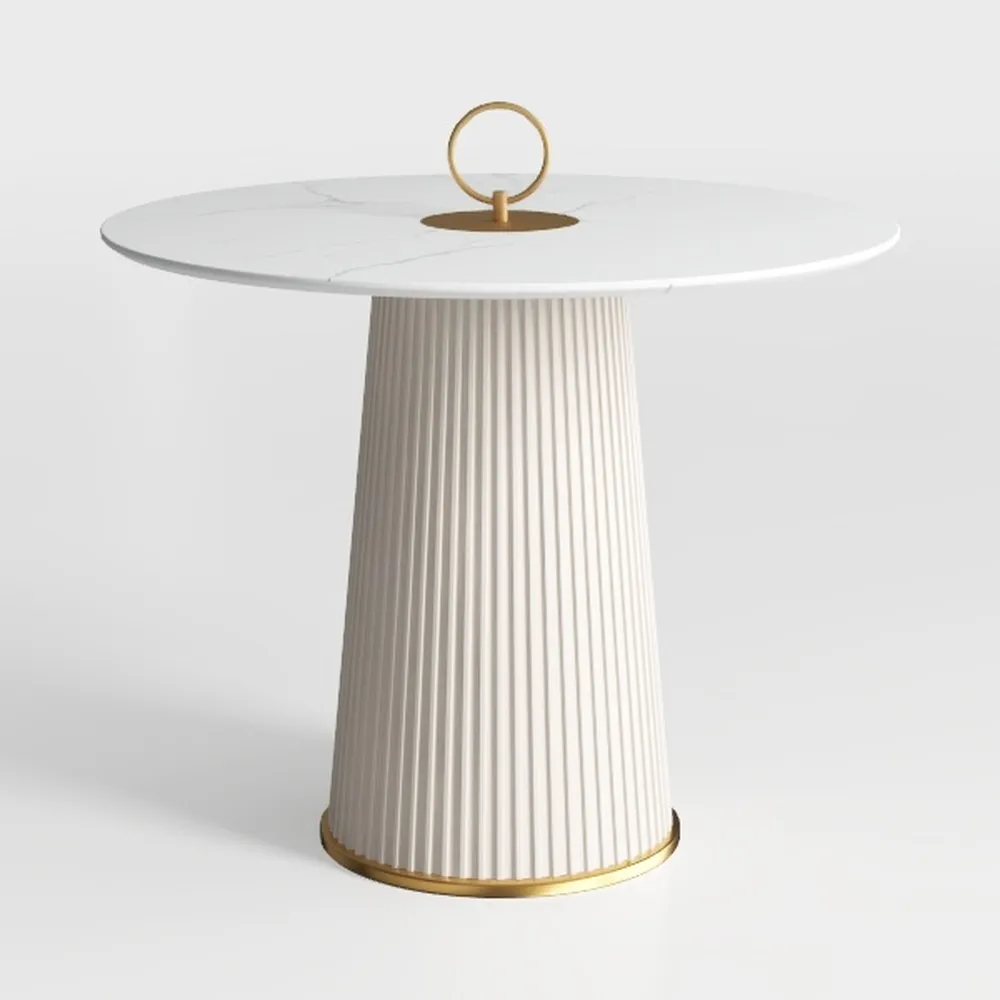 PAKASEPT Round Dining Room Table, 39.5" Circular